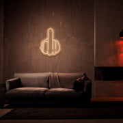 Middle Finger Neon Sign