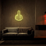 Middle Finger Neon Sign