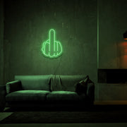 Middle Finger Neon Sign