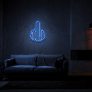 Middle Finger Neon Sign