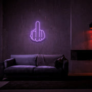 Middle Finger Neon Sign