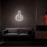 Middle Finger Neon Sign