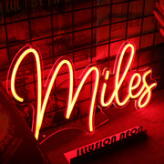 Miles Neon Sign