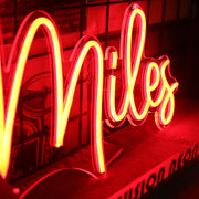 Miles Neon Sign