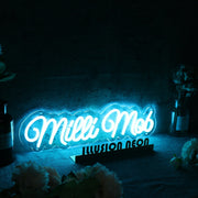 Milli Mob Blue Neon Sign