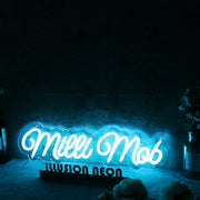 Milli Mob Blue Neon Sign