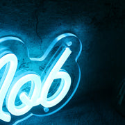 Milli Mob Blue Neon Sign