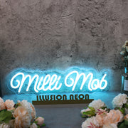 Milli Mob Blue Neon Sign