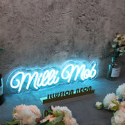 Milli Mob Blue Neon Sign