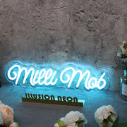 Milli Mob Blue Neon Sign