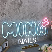 Mina Nails Neon Sign