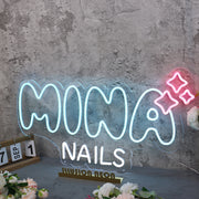 Mina Nails Neon Sign