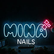 Mina Nails Neon Sign