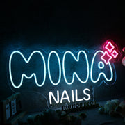 Mina Nails Neon Sign