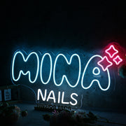 Mina Nails Neon Sign