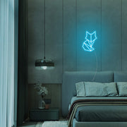 Mini Geometric Fox Neon Sign