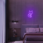 Mini Geometric Fox Neon Sign