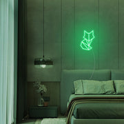 Mini Geometric Fox Neon Sign