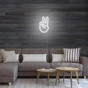 Mini Peace Finger Neon Sign