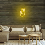 Mini Peace Finger Neon Sign