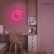 Mini Sleeping Cat Neon Sign