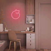 Mini Sleeping Cat Neon Sign