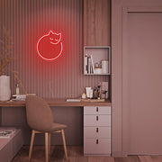 Mini Sleeping Cat Neon Sign