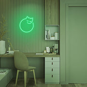 Mini Sleeping Cat Neon Sign