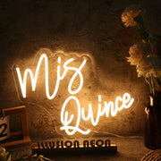 Mis Quince Yellow Neon Sign