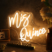 Mis Quince Yellow Neon Sign