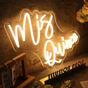 Mis Quince Yellow Neon Sign