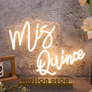 Mis Quince Yellow Neon Sign