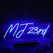 MJ 23rd BLue Neon Sign