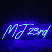 MJ 23rd BLue Neon Sign