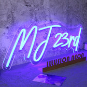 MJ 23rd BLue Neon Sign