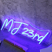 MJ 23rd BLue Neon Sign