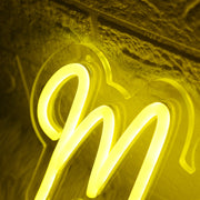 MJ Social LLC Yellow Neon Sign