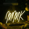 MMK Yellow Neon Sign