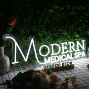 Modern Medical SPA White Neon Sign