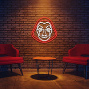 Money Heist Mask Neon Sign