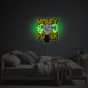 Money Power LED Neon Acrylic Artwork