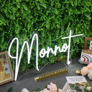 Monnot White Neon Sign