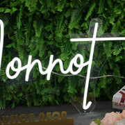 Monnot White Neon Sign