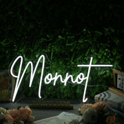 Monnot White Neon Sign