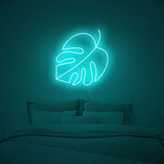 Monstera Leaf Neon Sign