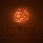 Monstera Leaf Neon Sign