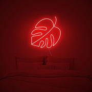 Monstera Leaf Neon Sign