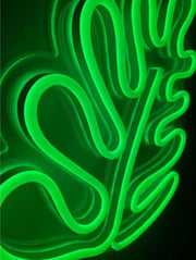 Monstera Leaf Neon Sign