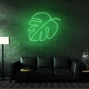 Monstera Leaf Neon Sign