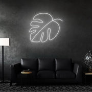 Monstera Leaf Neon Sign